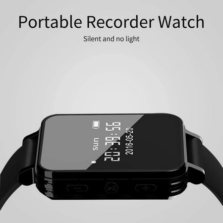 8GB Dictaphone Digital Voice Recorder Sound Activated Sport Wristband MP3 Player